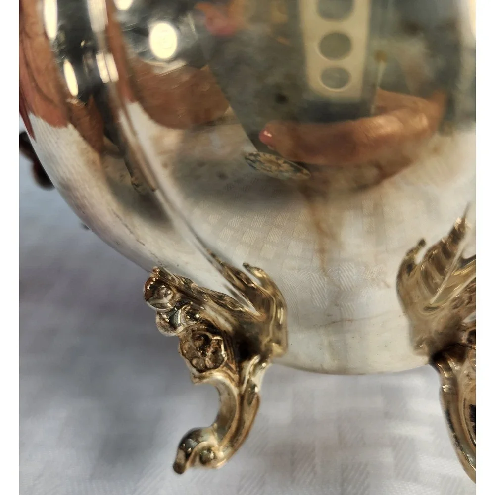 Vintage Sheridan Silver On Copper Sugar Bowl By The Sheridan Silver Company 1946